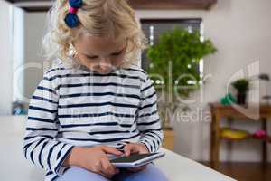 Girl using mobile phone