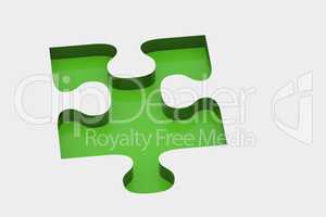 Green piece of puzzle