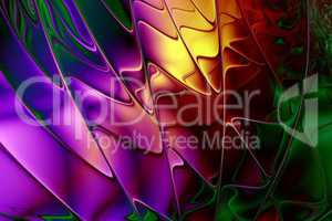Fractal image: colorful world