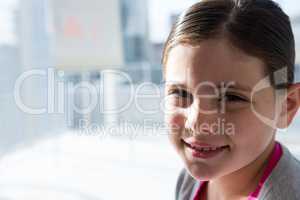 Portrait of smiling businesswoman at office