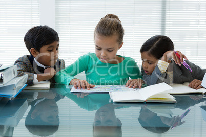 Business people discussing in boardroom