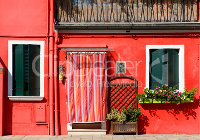 Red house on Burano