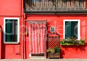 Red house on Burano