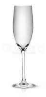 Empty champagne glass