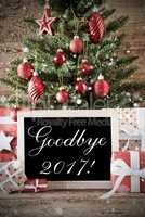 Nostalgic Christmas Tree With Goodbye 2017