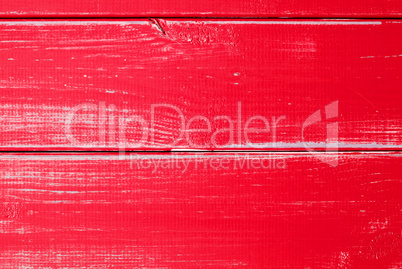 Red Wooden Slats Background With Copy Space