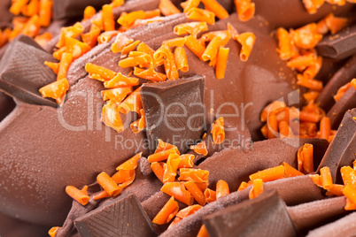 Chocolate bars ice cream detail