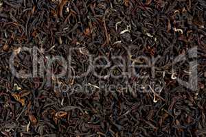 Texture of Darjeeling tea.