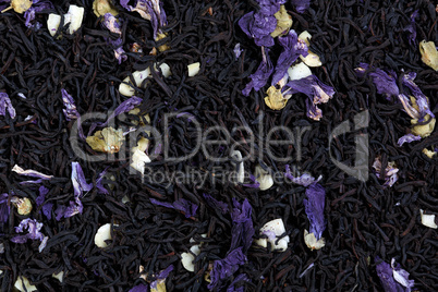 Tea mix of mallow petals, almond, chocolate flavor.