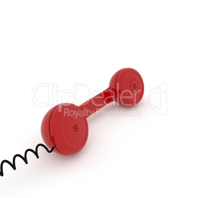 Red phone, contact or service concept