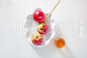 Apples, pomegranate and honey for Rosh Hashanah