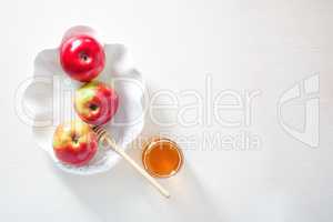 Apples, pomegranate and honey for Rosh Hashanah