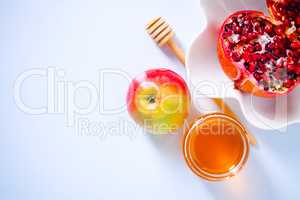 Apples, pomegranate and honey for Rosh Hashanah