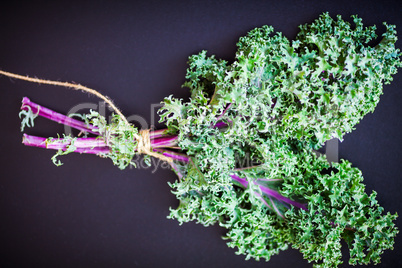 A bunch of fresh Kale salad