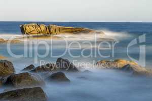 Coastal with rocks ,long exposure picture from Costa Brava, Spa