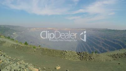 Panoramic view of the big ore mine, Quarry panorama