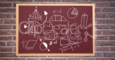 diagrams on blackboard