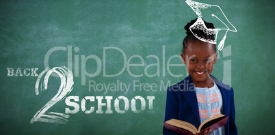 Composite image of back to school text on white background