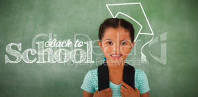 Composite image of back to school text against white background