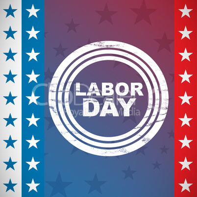 Composite image of labor day text in circles