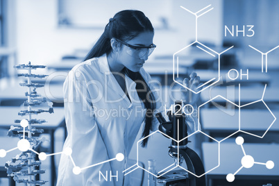 Composite image of composite image of chemical structure