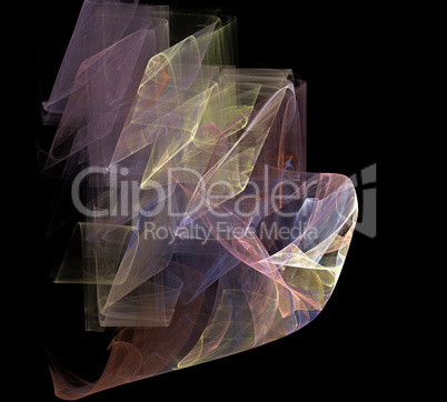 image of one Digital Fractal on Black Color image of one Digital Fractal on Black Color
