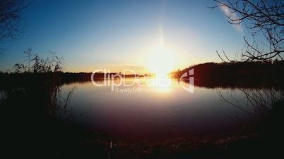 Sunset At The Lake Timelapse