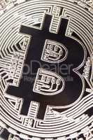 SIlver bitcoin, can be used as backgrouond.