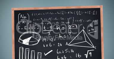 equations on blackboard