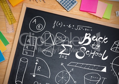 back to school on blackboard