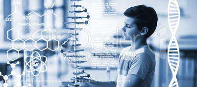 Composite image of graphic image of chemical formulas