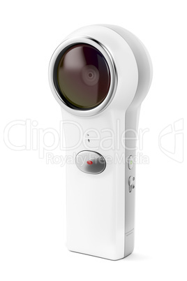 360 camera on white