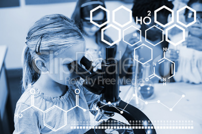 Composite image of digital image of chemical structure