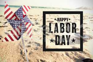 Composite image of composite image of happy labor day poster