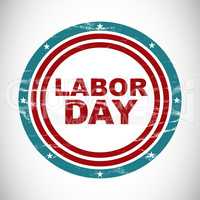 Labor day text in circles