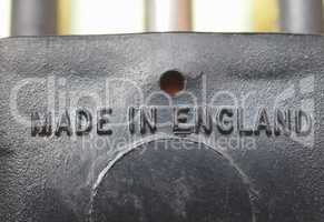 made in England label