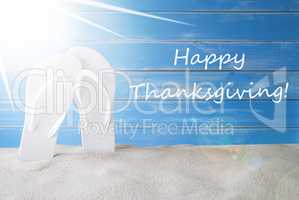Sunny Summer Background, Text Happy Thanksgiving