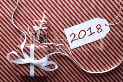 Two Gifts With Label, Text 2018