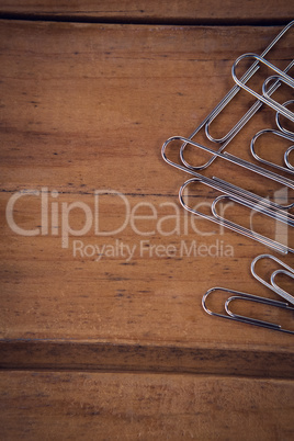 Directly above shot of paper clips