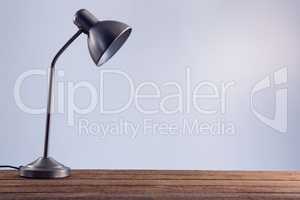 Table lamp against white background