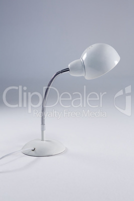 Table lamp against white background