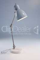 Table lamp against white background