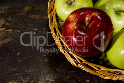 Apples in the basket