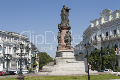 The monument to Catherine 2 in Odessa photo, Ukraine, Europe.