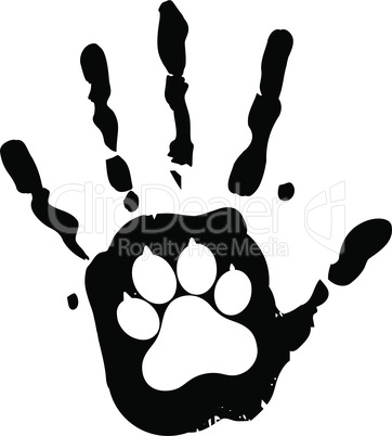 dog pet animal paw care logo template, vector illustration concept for animal business services