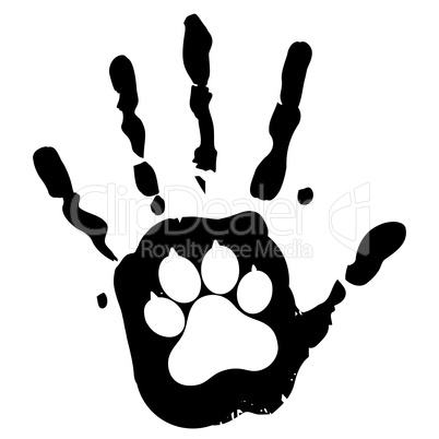 dog pet animal paw care logo template, vector illustration concept for animal business services