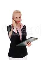 Business woman on her cell phone