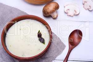 mushroom soup with champignons