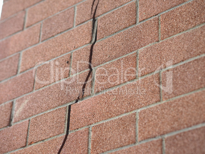 Cracked wall detail