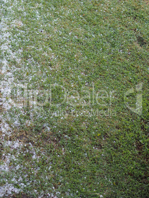 hail in stormy weather